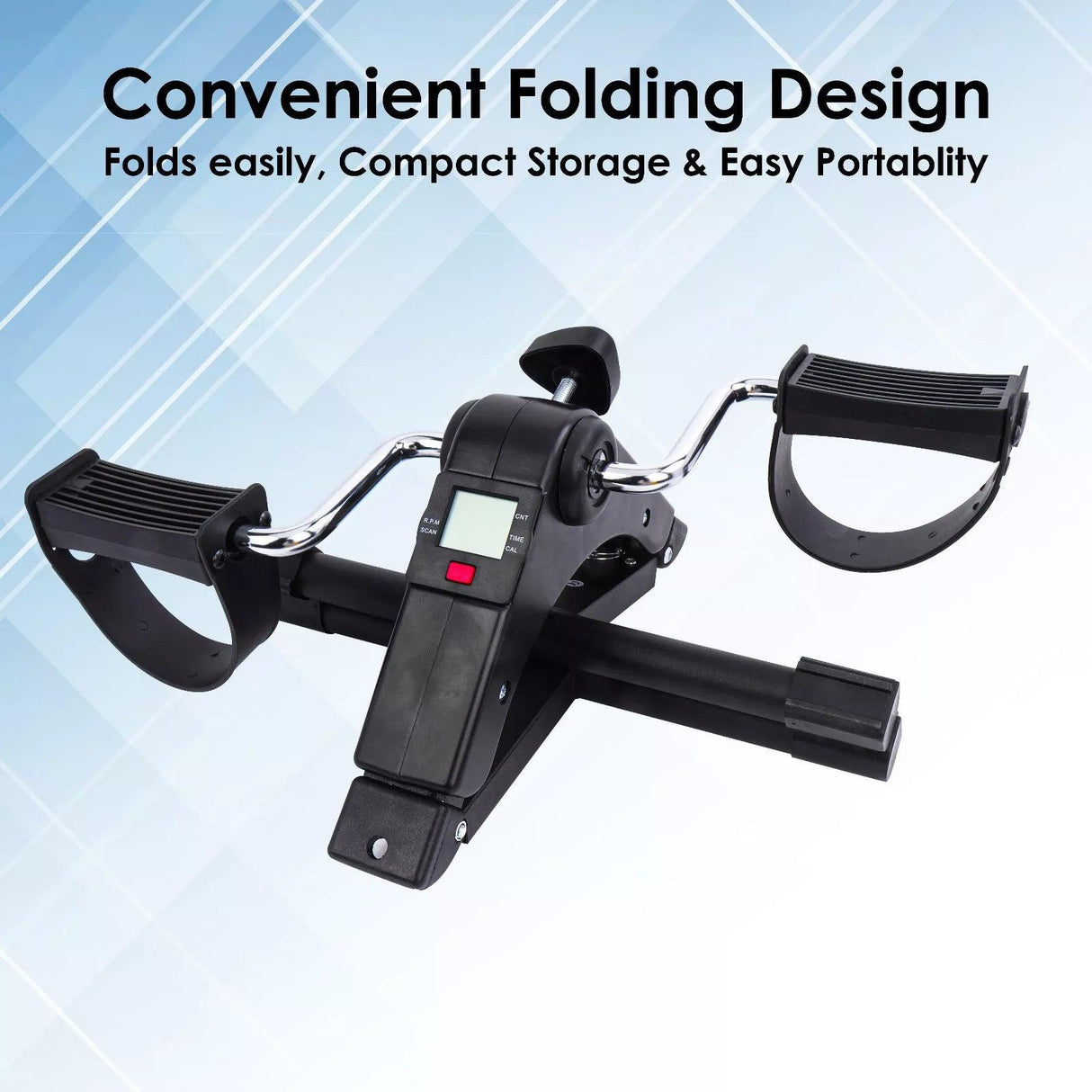 Mini Exercise Bike – Portable Pedal Exerciser with LCD Screen & Adjustable Resistance for Arm & Leg Workout