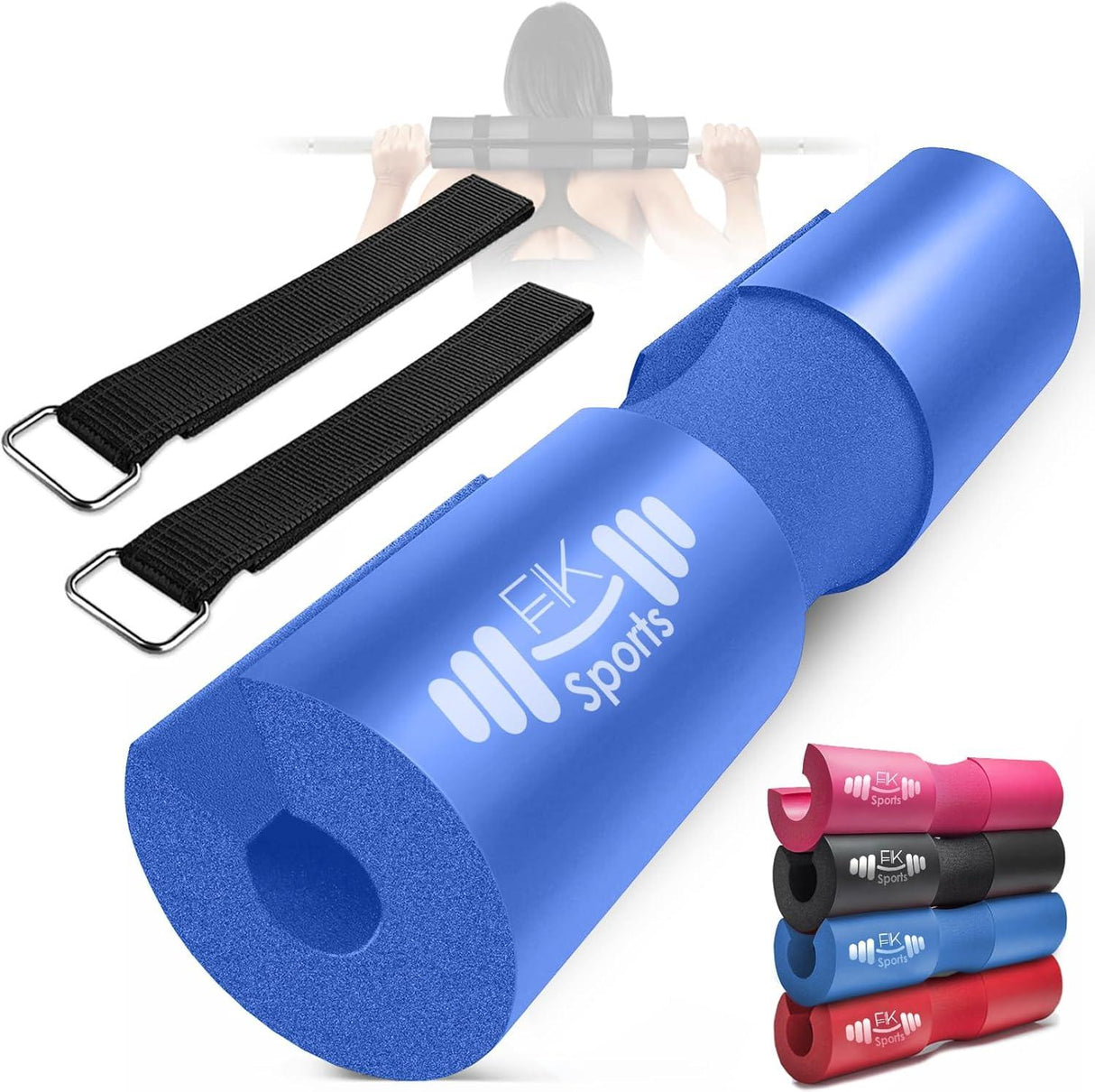 FK Sports Barbell Squat Pad – Extra-Thick Foam Cushion for Neck & Shoulder Support