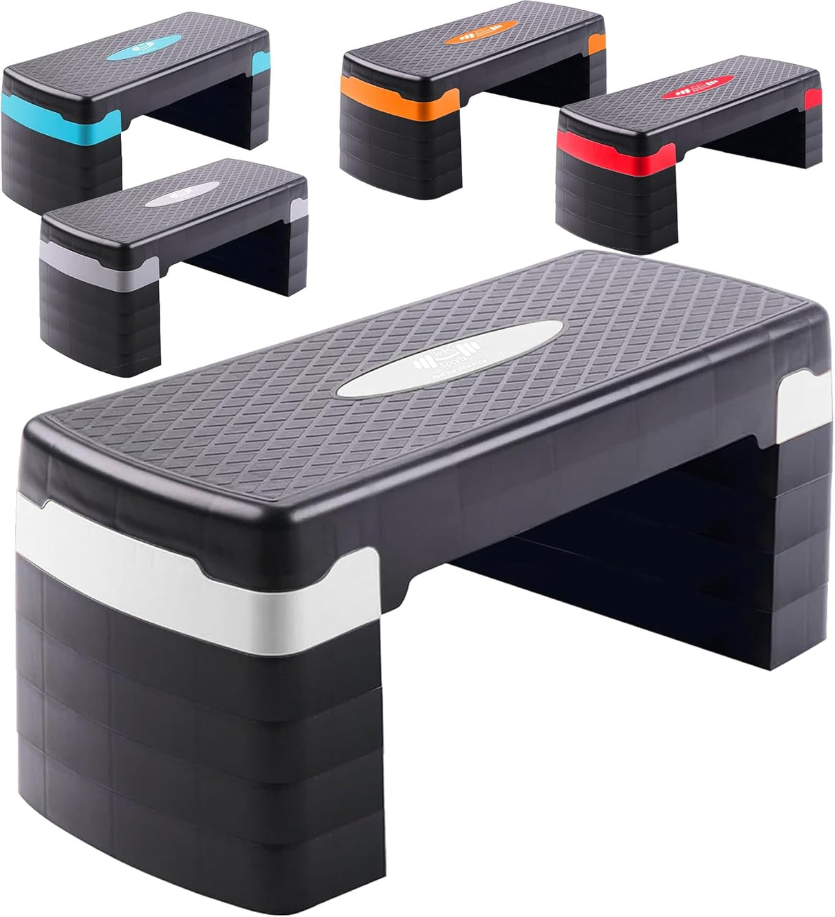 Aerobic Stepper Adjustable Height 2-3-5 Levels Exercise Stepper for Home Yoga