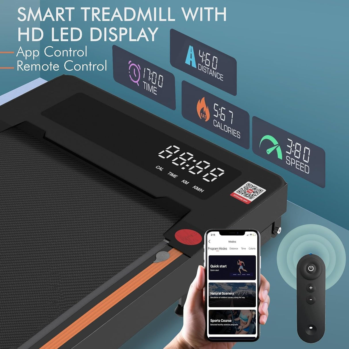 Walking Pad Treadmill for Home & Office
