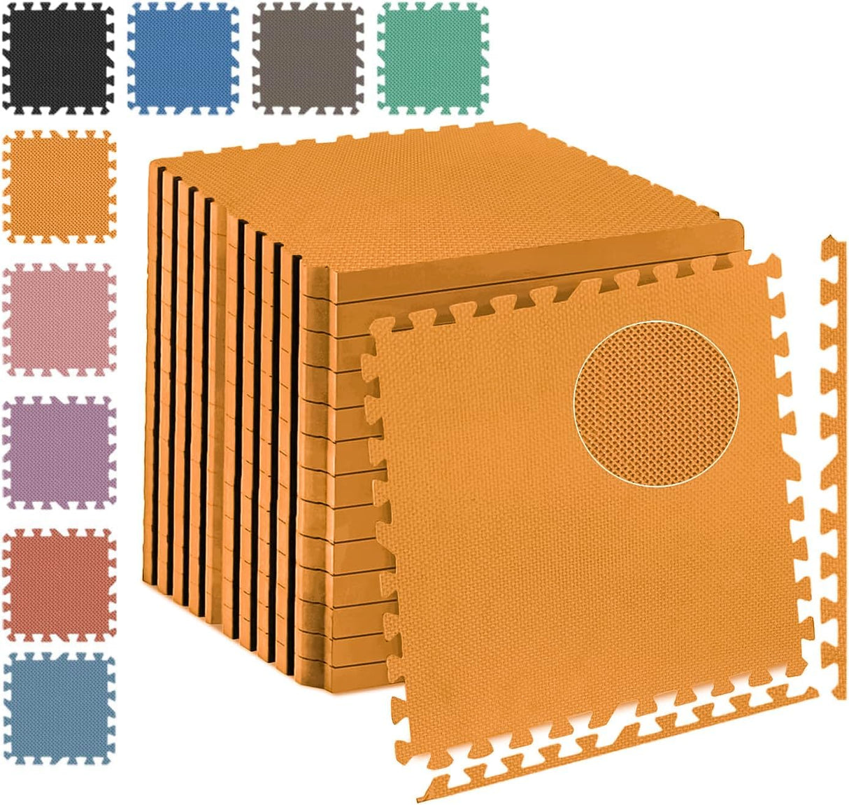 EVA Interlocking Floor Mats Soft Foam Gym Flooring Mat Yoga Tiles 25 mm 60x60cm