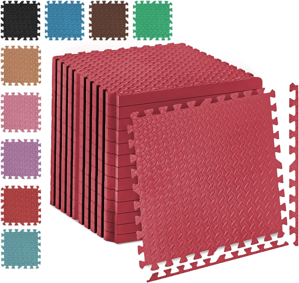 EVA Interlocking Floor Mats Soft Foam Gym Flooring Mat Yoga Tiles 25 mm 60x60cm