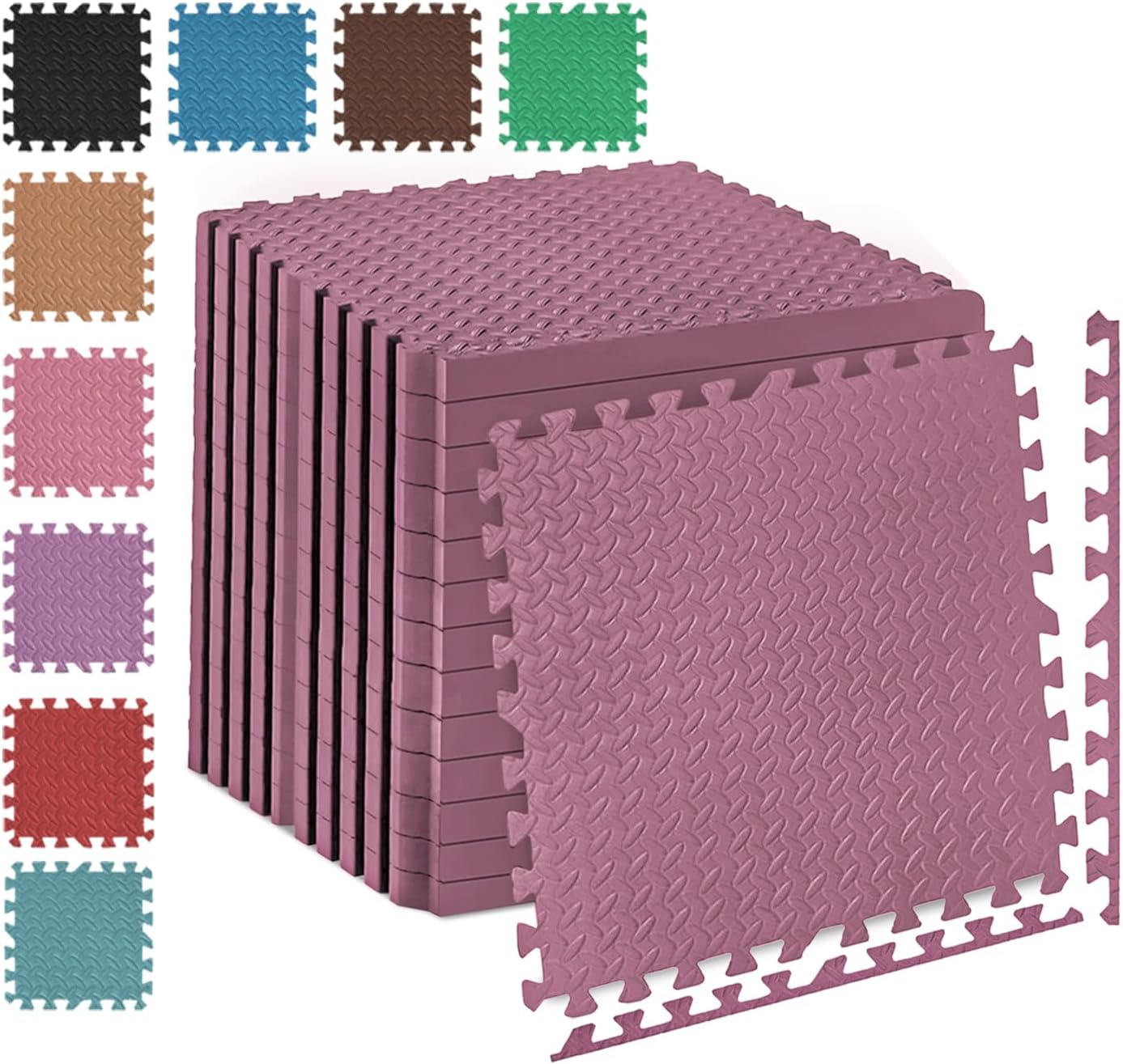 EVA Interlocking Foam Floor Tiles – Soft Kids Play Mat for Gym, Yoga & Home Fitness