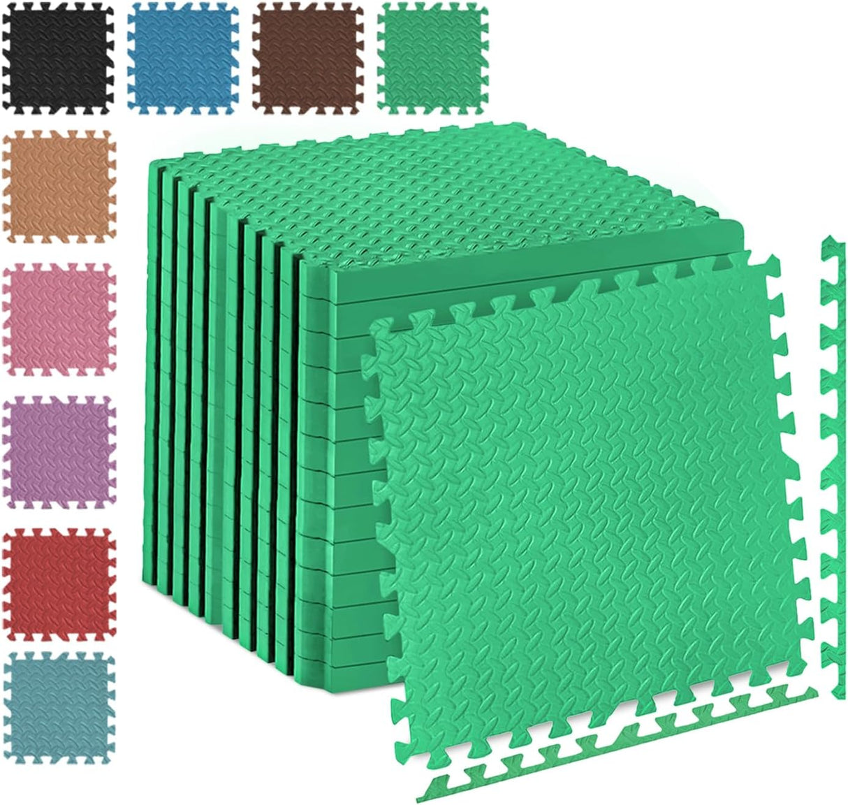 EVA Interlocking Floor Mats Soft Foam Gym Flooring Mat Yoga Tiles 25 mm 60x60cm