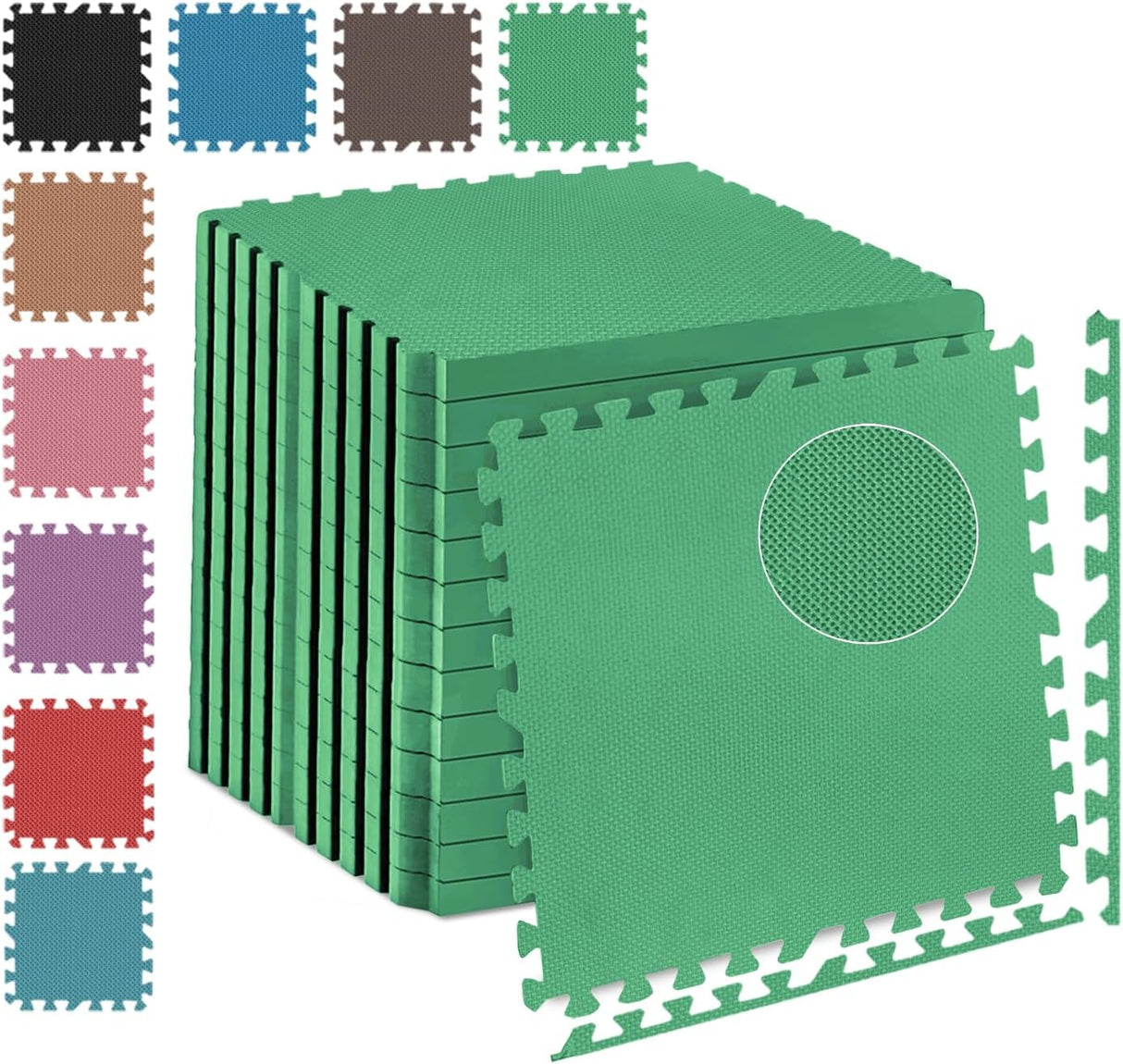 EVA Interlocking Floor Mats Soft Foam Gym Flooring Mat Yoga Tiles 25 mm 60x60cm