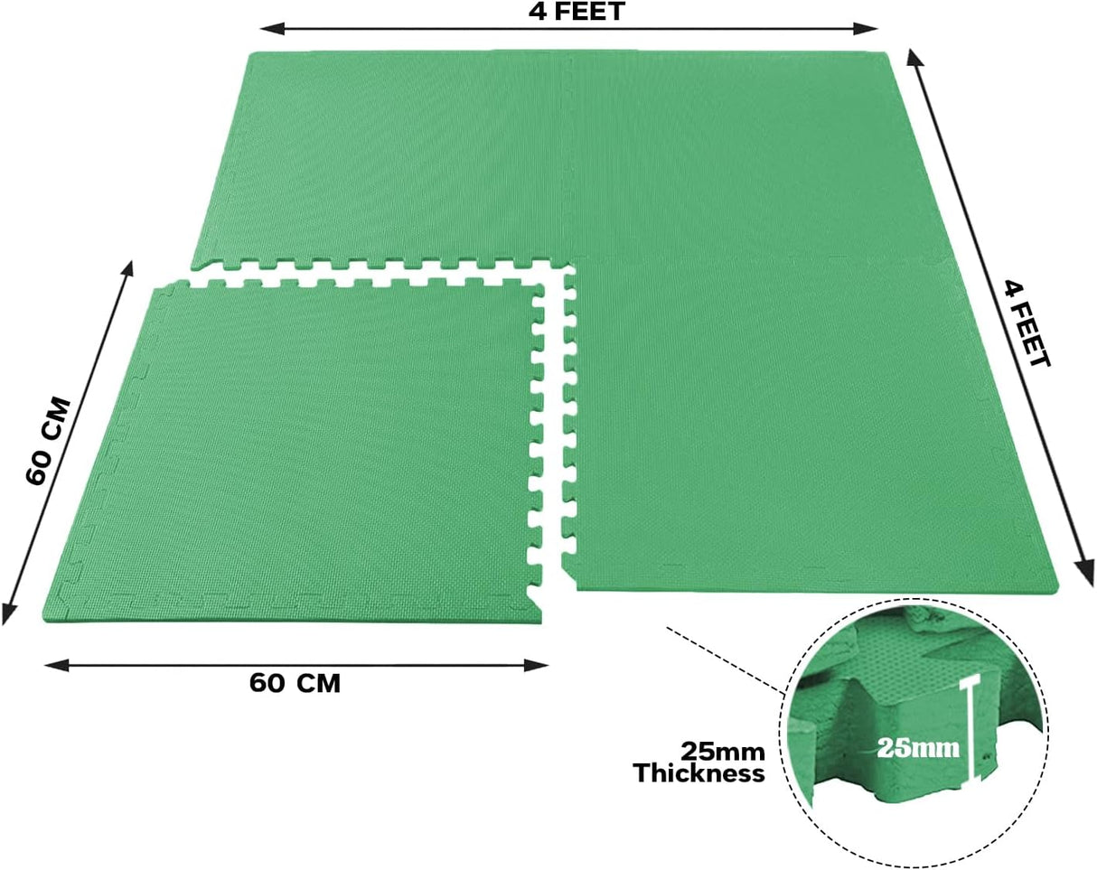 EVA Interlocking Floor Mats Soft Foam Gym Flooring Mat Yoga Tiles 25 mm 60x60cm