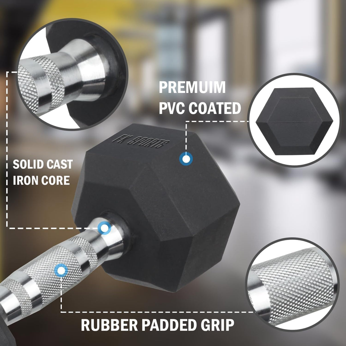 5 Tier Hex Dumbbell Tree Rack