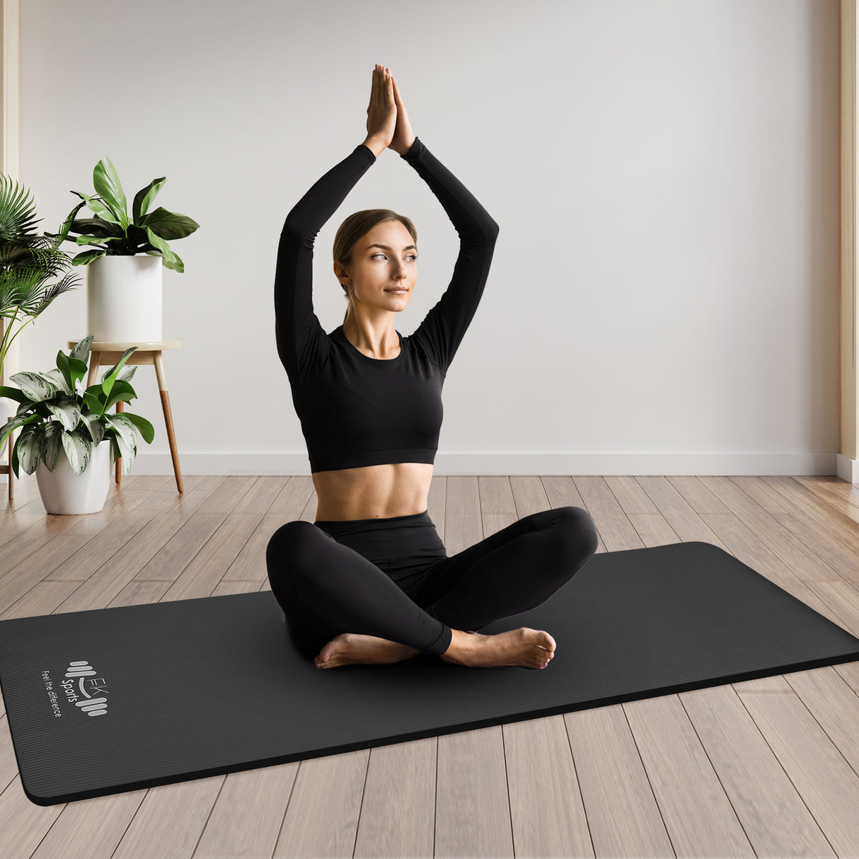 Yoga Mat 20mm Extra Thick NBR Foam, 183 x 61 cm, Non-Slip, With Carry Bag & Strap