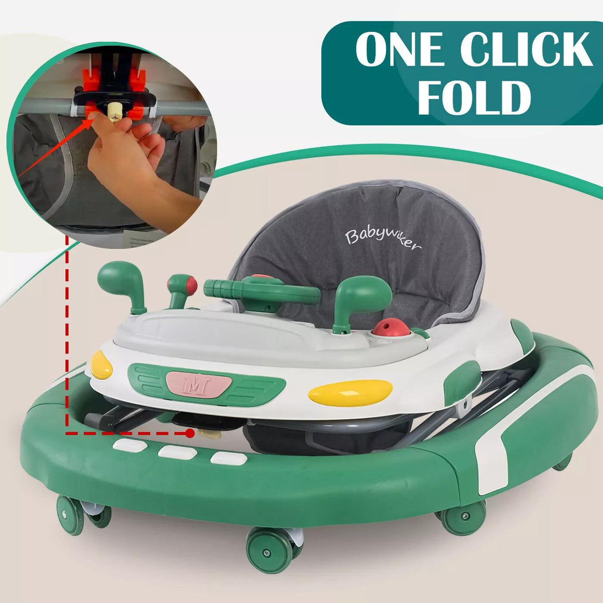 Baby Walker/Rocker Bouncer First Steps Push Along Activity Music Ride On Car UK