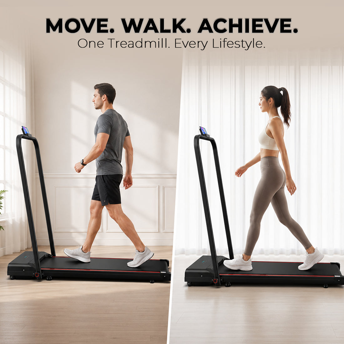Walking Pad – Foldable Under Desk Treadmill, 12 Km/h, Home & Office Fitness