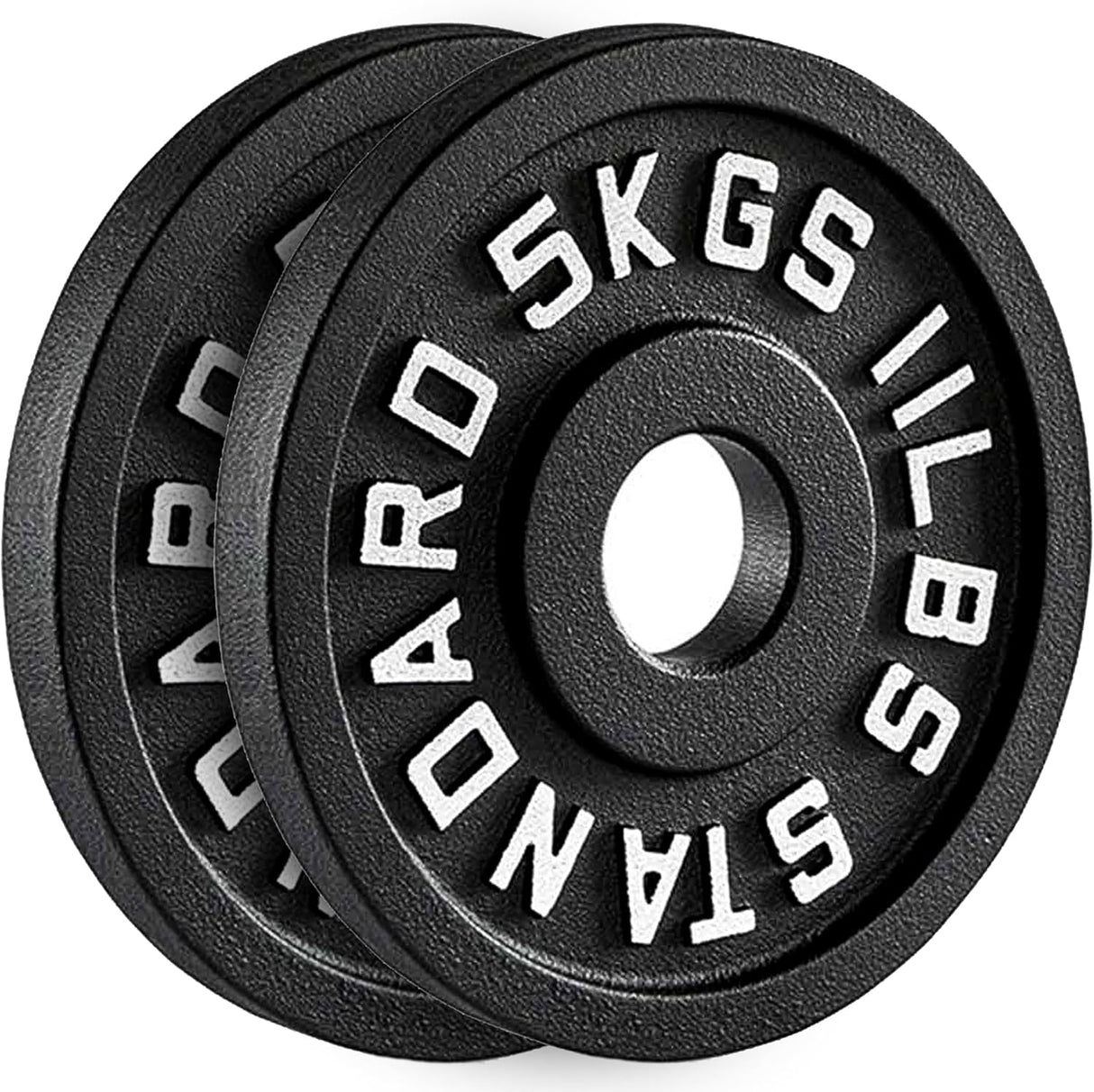 Olympic Cast Iron Weight Plates – 2-Inch Barbell Weights (2.5kg to 25kg) – Heavy-Duty Plates for Home Gym & Fitness – Sold in Pairs