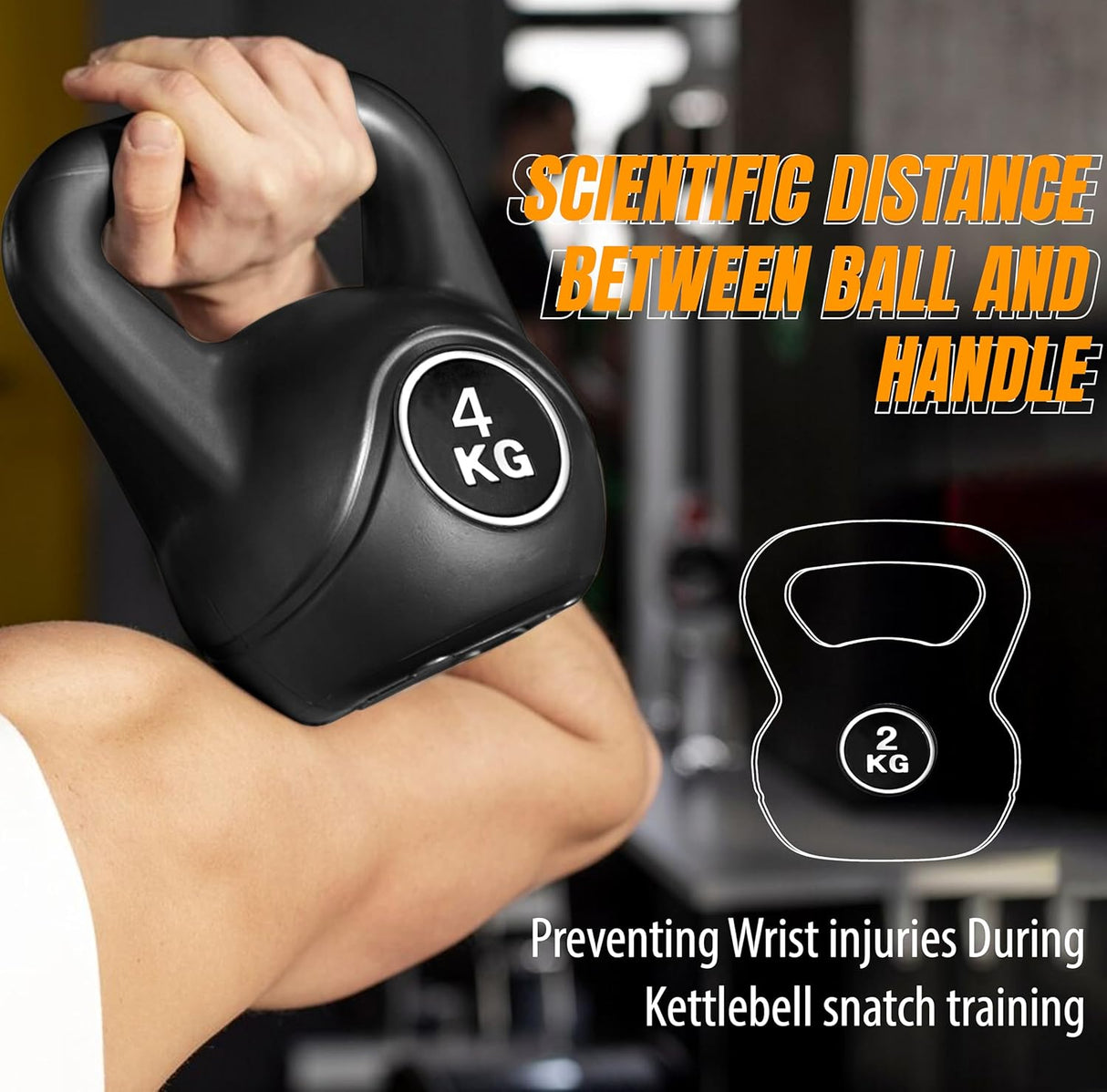 Vinyl Coated Kettlebells – Heavy Weight Kettlebell Set for Home Gym Workouts (2kg to 24kg) – Strength Training for Men & Women