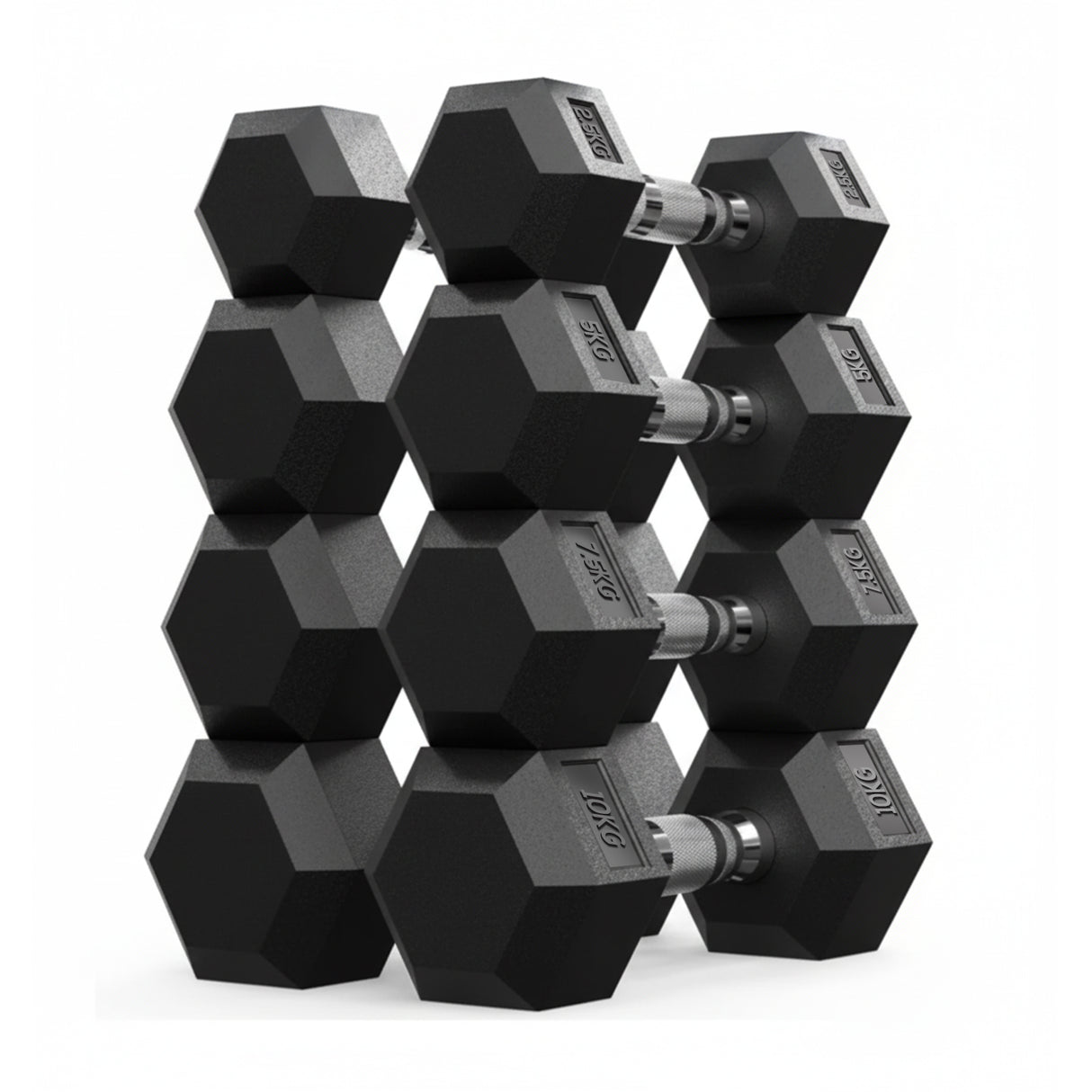 Hex Dumbbell Set – Pair of Dumbbells (2.5kg to 20kg) for Home Gym Workouts