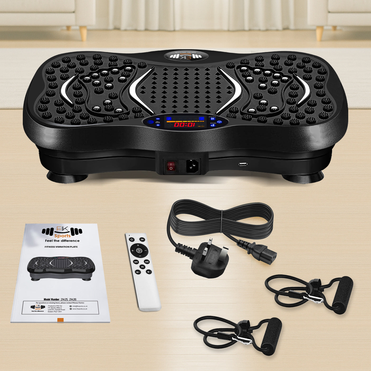 FK Sports Vibration Plate Machine | Full-Body Fitness Platform for Home Workout