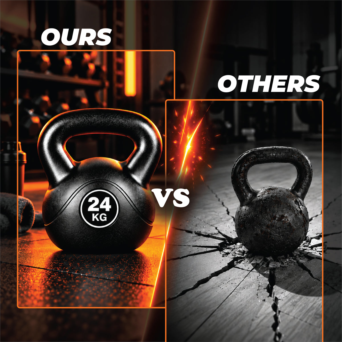 Vinyl Coated Kettlebells – Heavy Weight Kettlebell Set for Home Gym Workouts (2kg to 24kg) – Strength Training for Men & Women