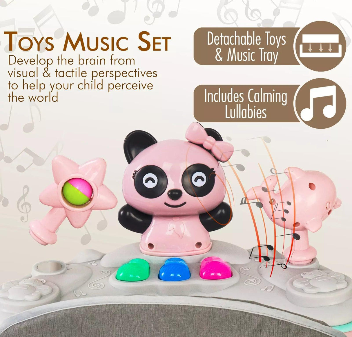 Baby Walker Bouncer First Steps Push Along Activity Music Ride On Car Melody UK