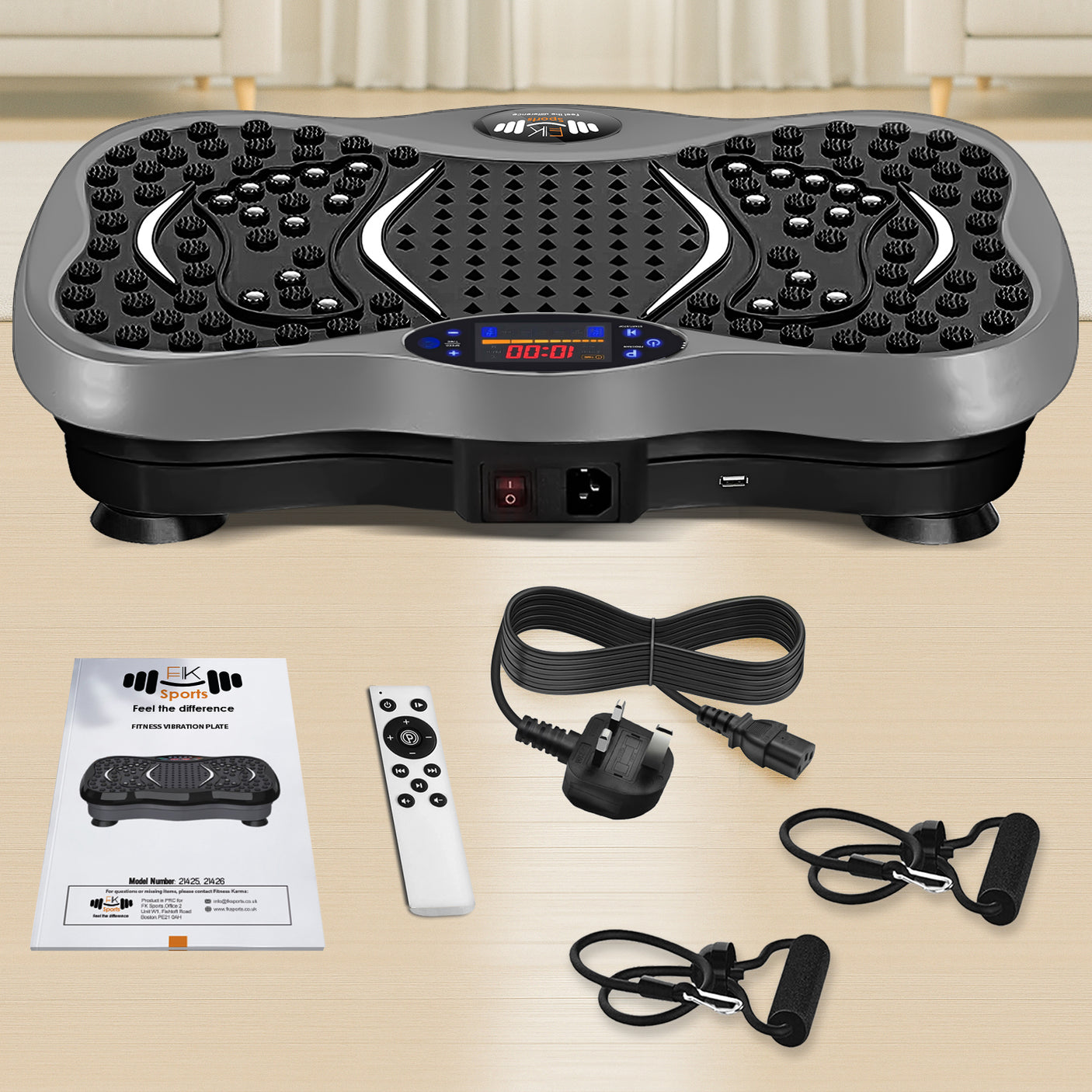 FK Sports Vibration Plate Machine | Full-Body Fitness Platform for Home Workout