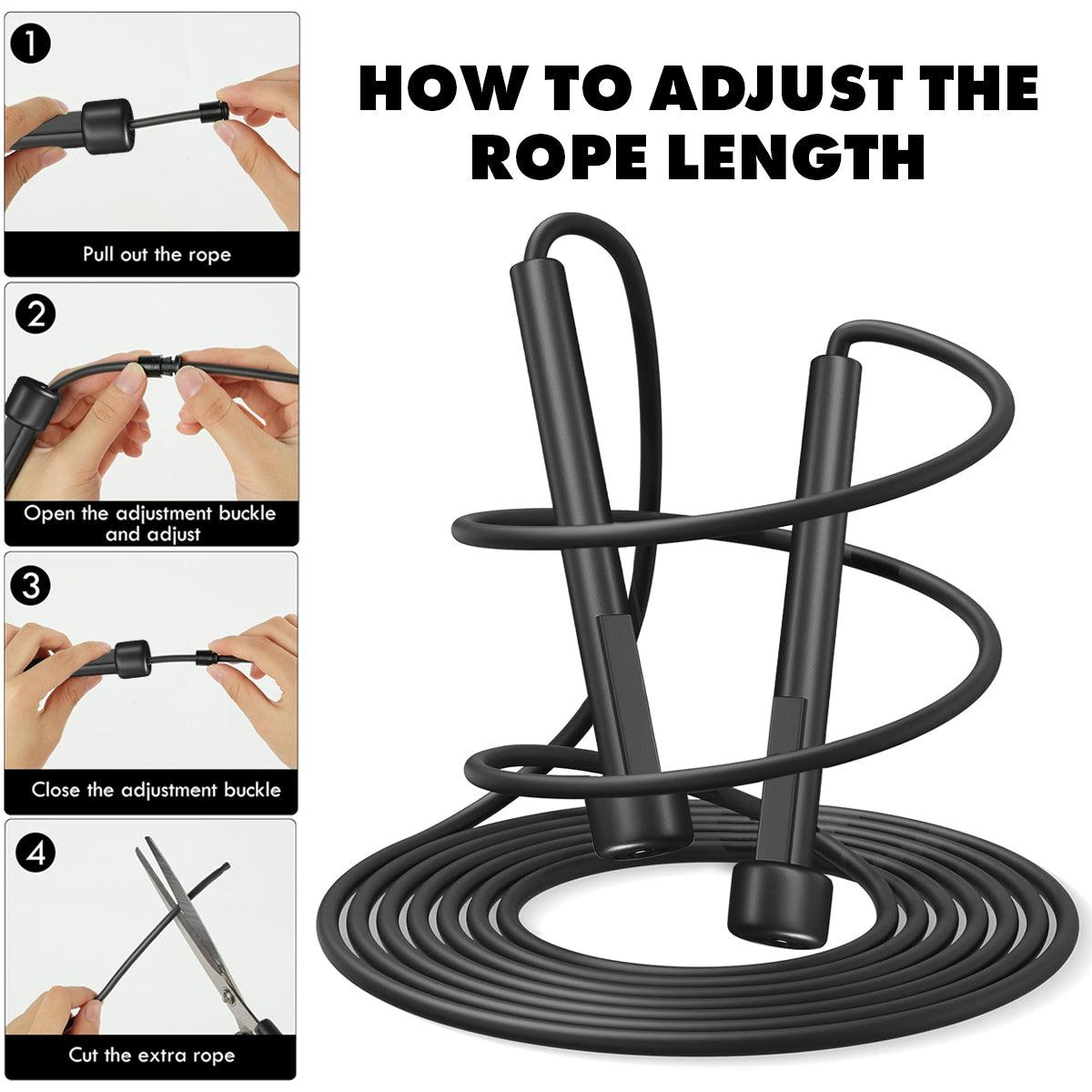 Adjustable Skipping Rope Gym Fitness Boxing Speed Exercise Jump Workout Skip Fit