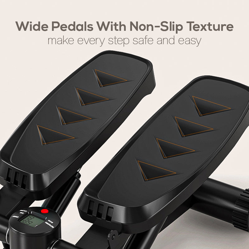 Twist Stepper Machine – Compact Mini Stepper for Home Cardio with LCD Display & Bands