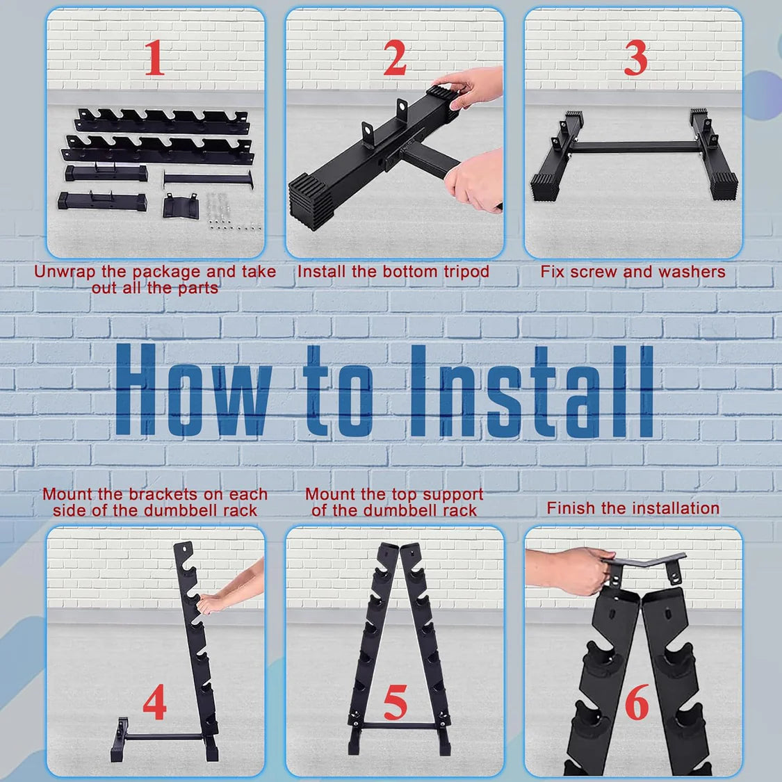 5 Tier Hex Dumbbell Tree Rack