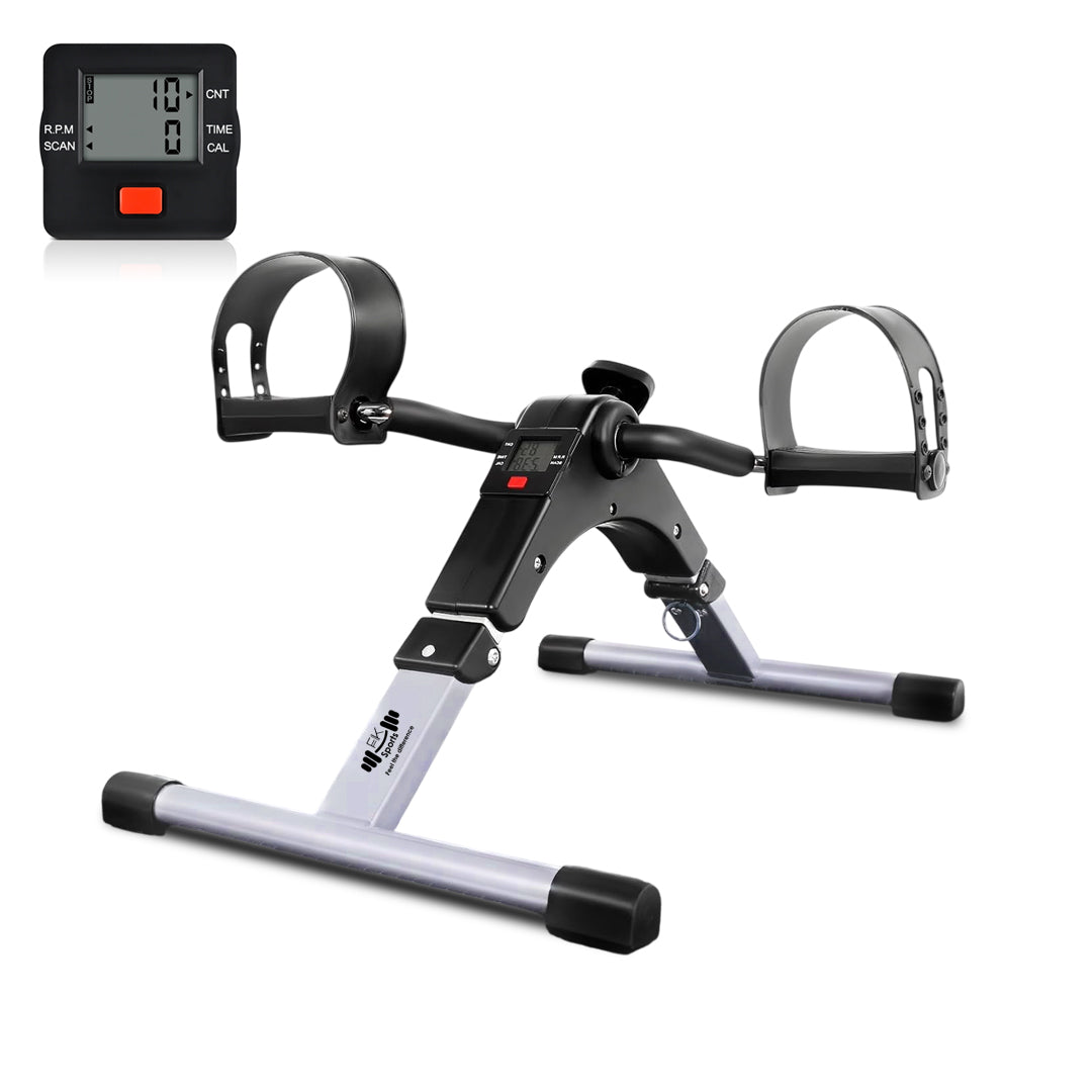 Mini Exercise Bike – Portable Pedal Exerciser with LCD Screen & Adjustable Resistance for Arm & Leg Workout