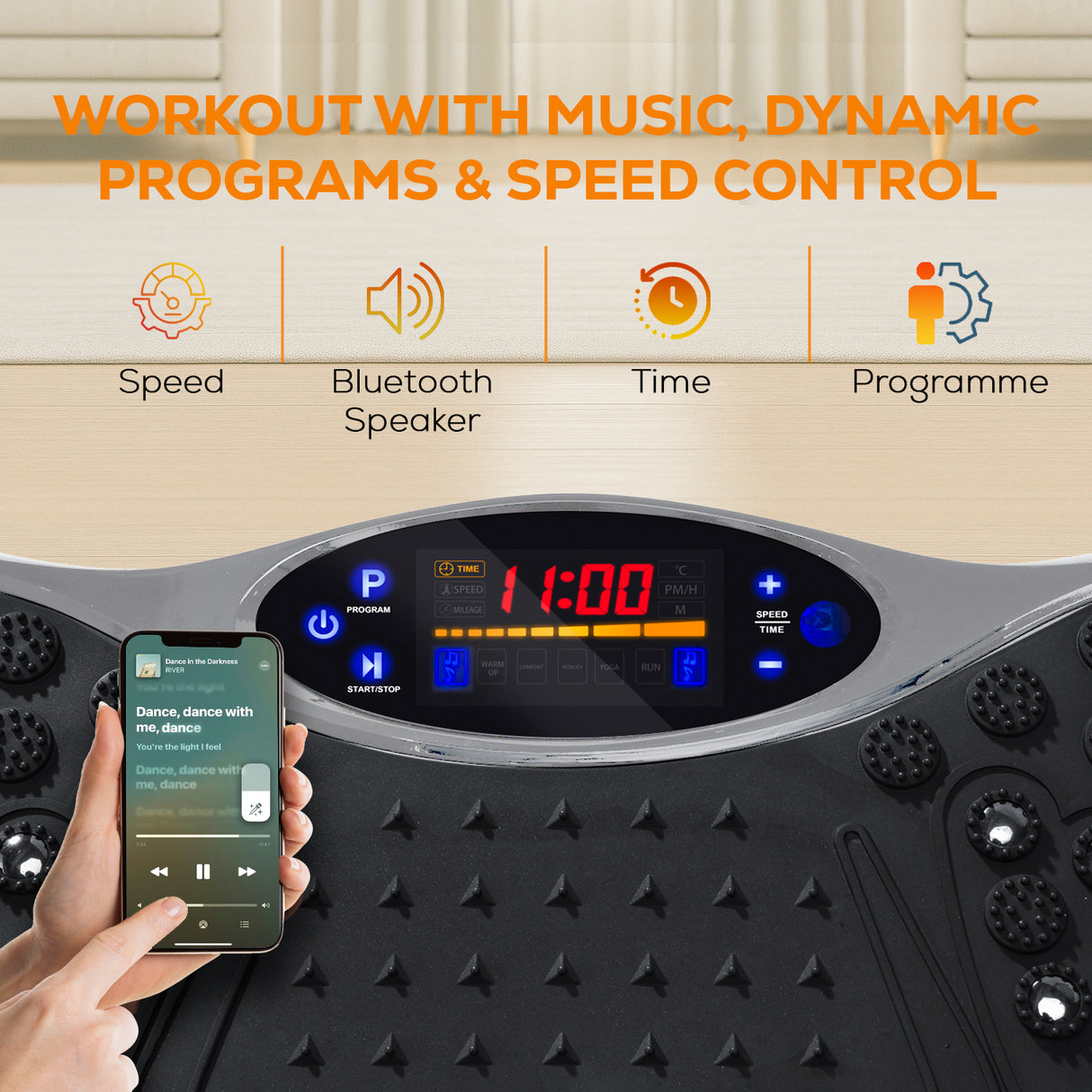 FK Sports Vibration Plate Machine | Full-Body Fitness Platform for Home Workout