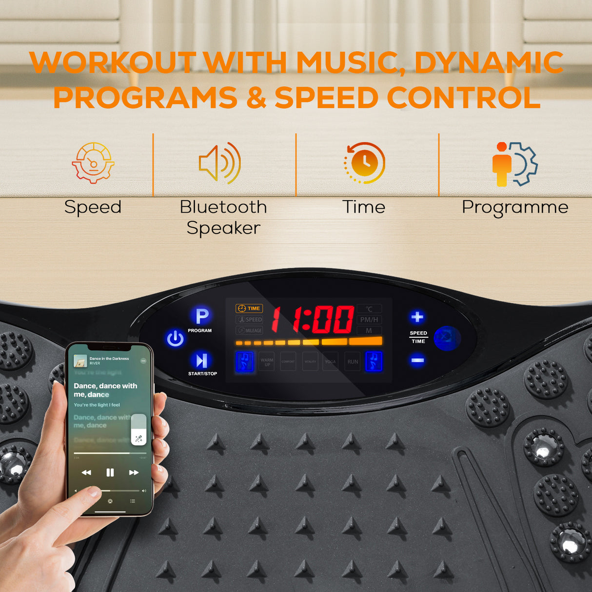 FK Sports Vibration Plate Machine | Full-Body Fitness Platform for Home Workout