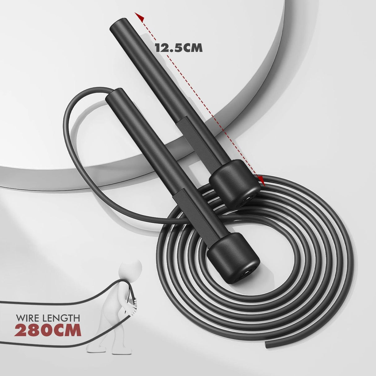 Adjustable Skipping Rope Gym Fitness Boxing Speed Exercise Jump Workout Skip Fit