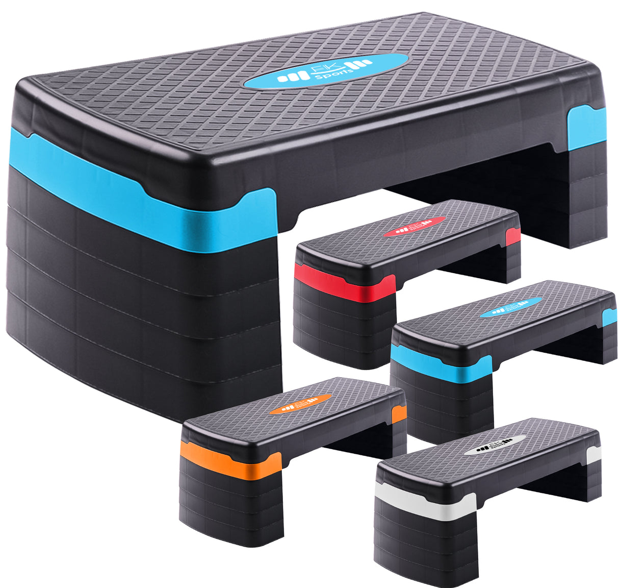 Aerobic Stepper Adjustable Height 2-3-5 Levels Exercise Stepper for Home Yoga