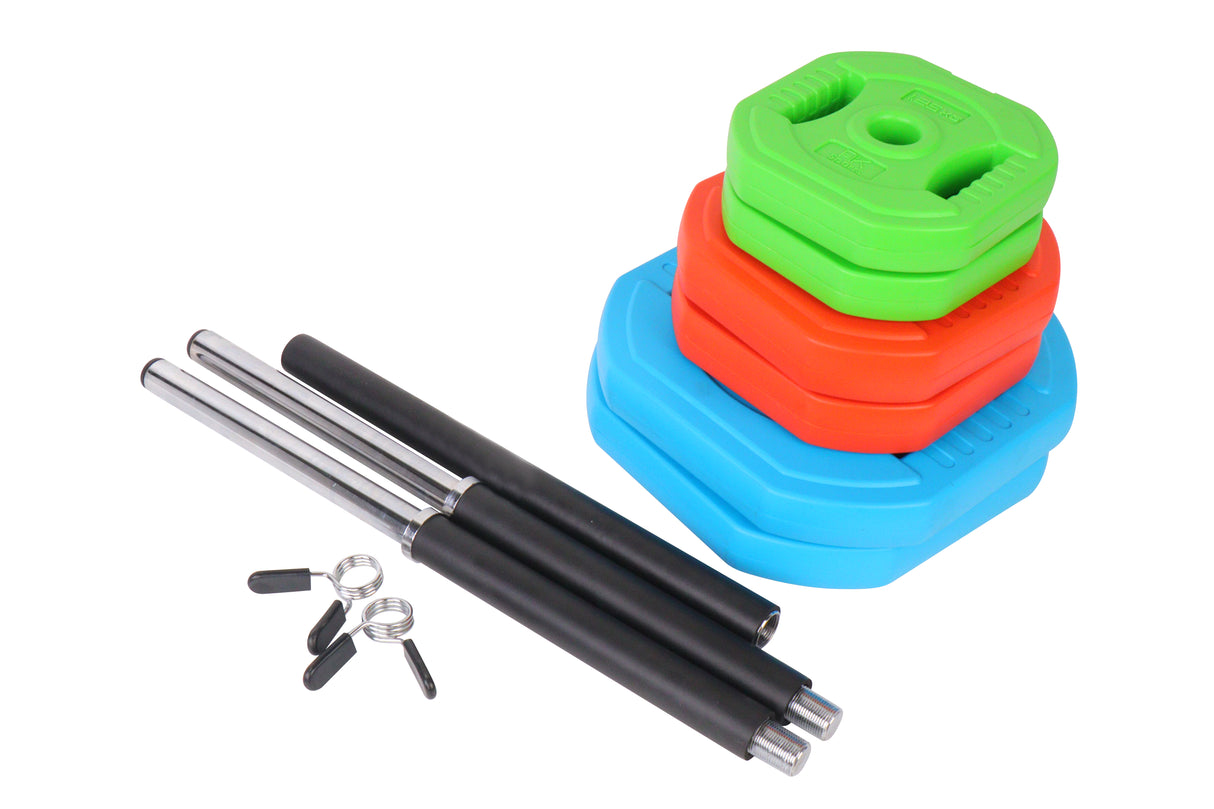 20KG–30KG Barbell Weight Set – Strength Training Pump Set Kit for Home Gym Workout