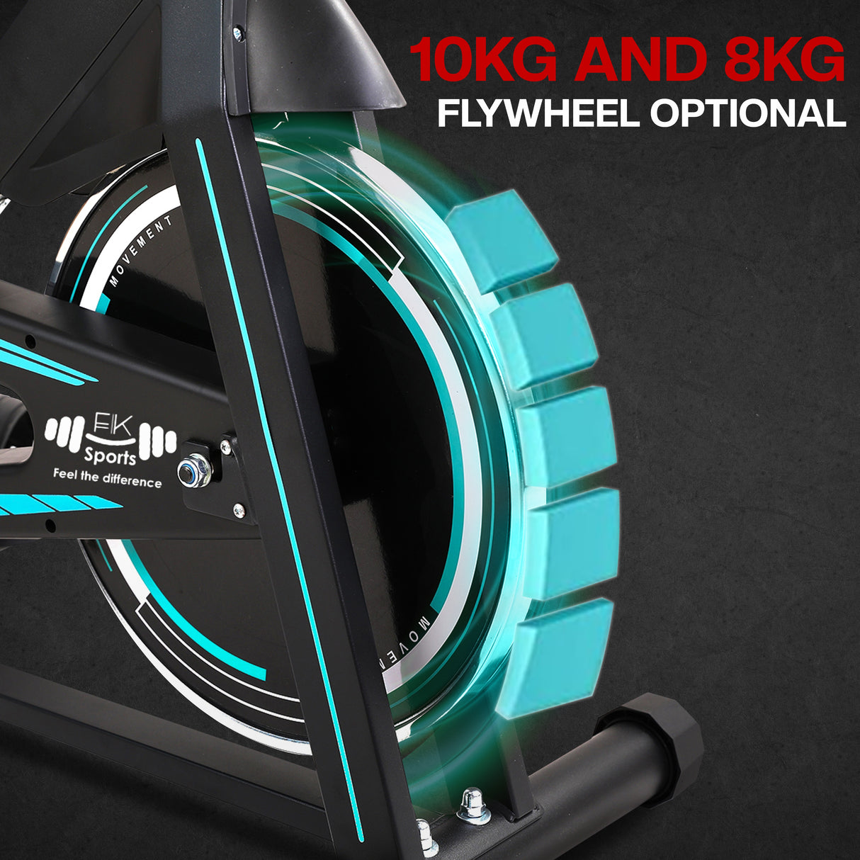 Exercise Bike Cardio Cycle Indoor Training LCD Screen 8KG-10Kg Flywheel Optional Fitness Gym