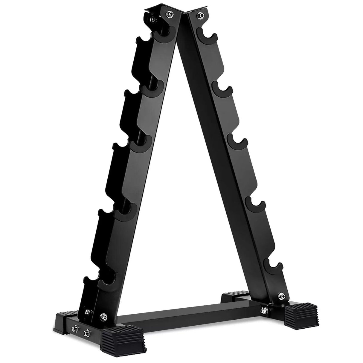 5-Tier Dumbbell Rack Stand – Heavy-Duty Steel Weight Storage for Home Gym