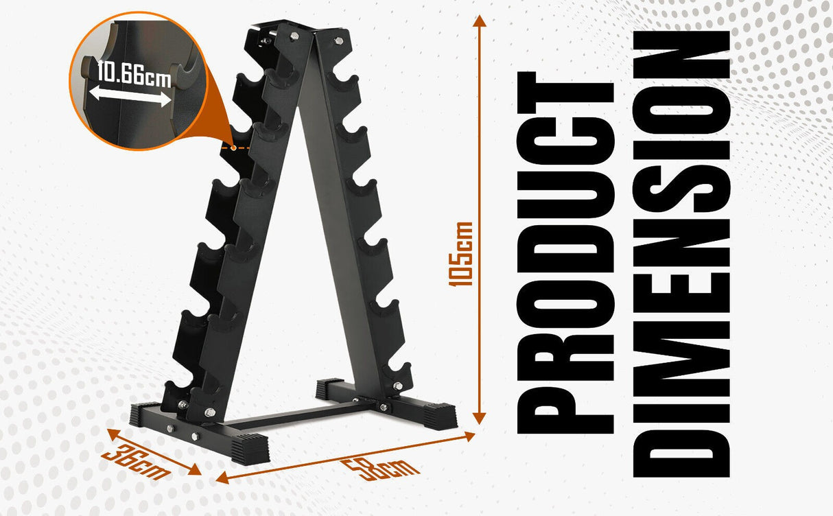 6 Tier Hex Dumbbell Tree Rack