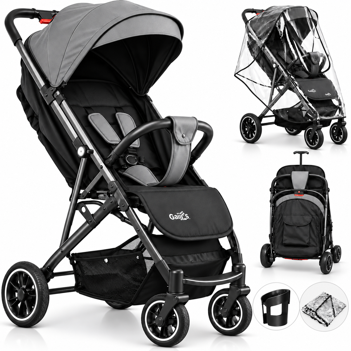 Foldable Baby Stroller – Lightweight Travel Pushchair