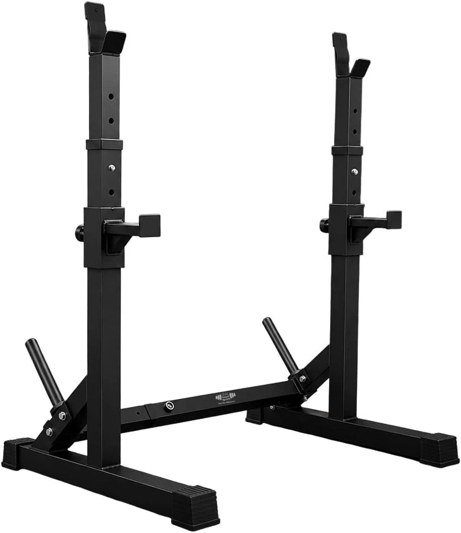 Heavy-Duty Adjustable Squat Rack – Barbell Stand for Home Gym Bench Press & Lifting