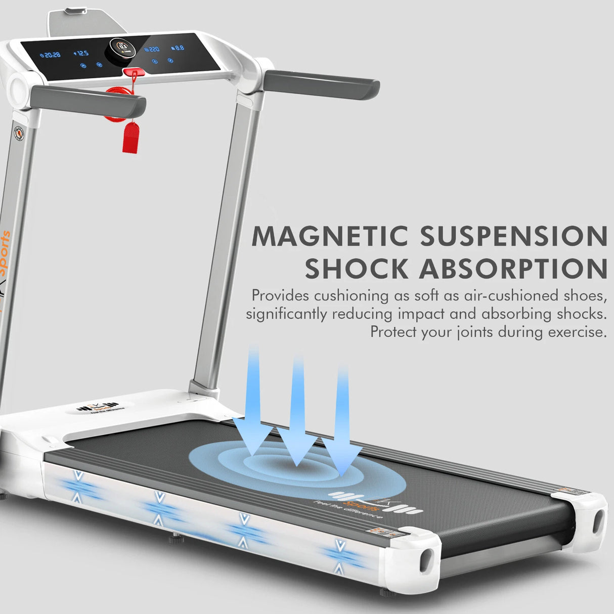 Folding Electric Treadmill Running Machine – Motorised Walking Pad for Home Gym Fitness