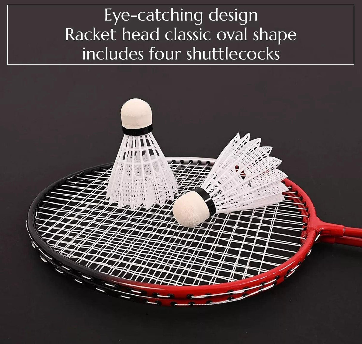 Badminton Set – 4 Rackets, Net, Shuttlecocks & Bag for Outdoor Play