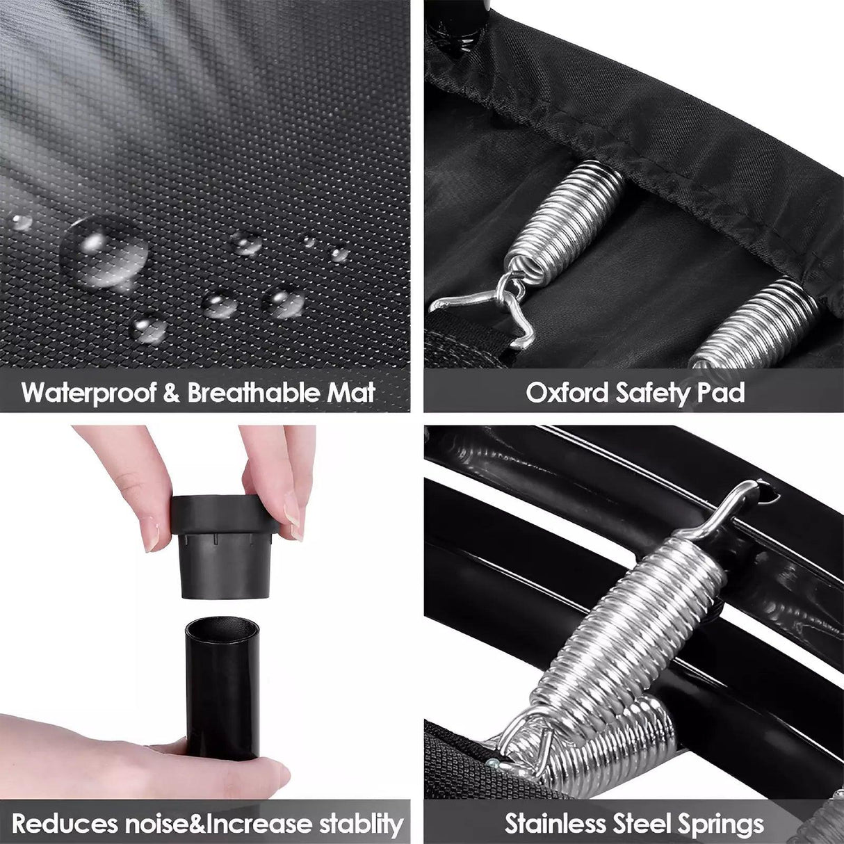 Mini Trampoline Foldable Trampoline Fitness Rebounder Exercise Bouncer 40/48"