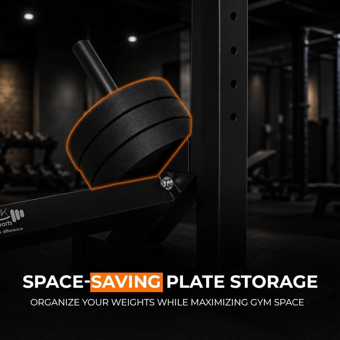 Heavy-Duty Adjustable Squat Rack – Barbell Stand for Home Gym Bench Press & Lifting