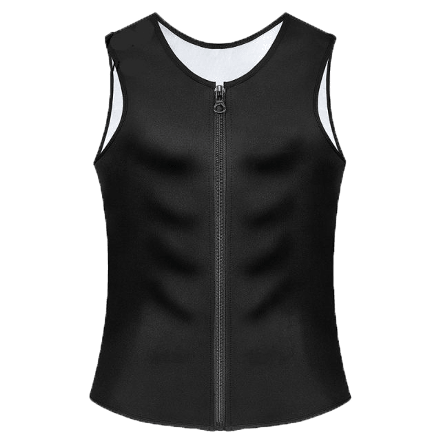 Black Sweat Shaper Sauna Vest - FK Spports