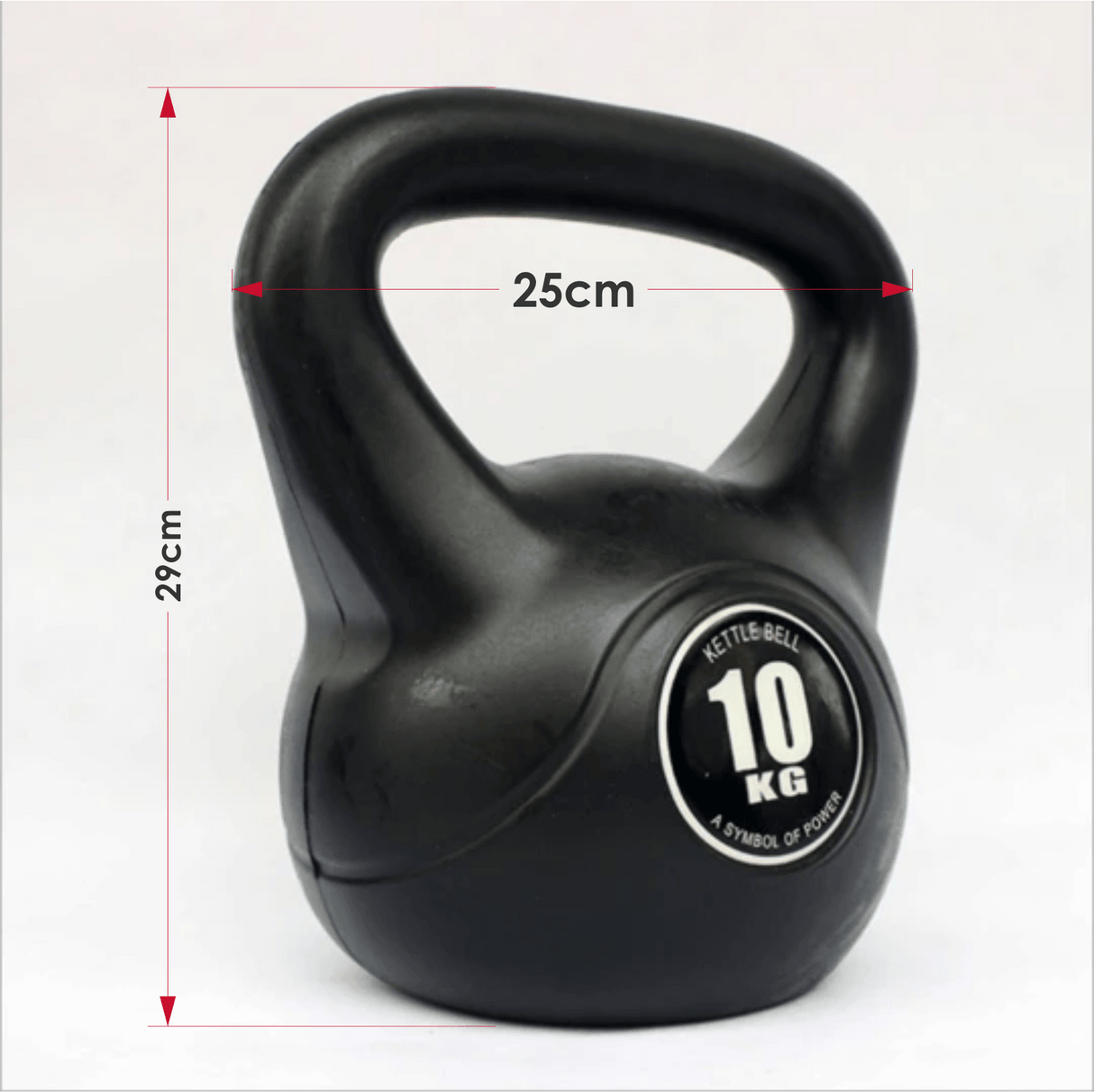 10kg Vinyl Coated Kettlebell – Heavy Duty Weight for Home Gym Workouts, Strength Training & Fitness – Ideal for Men & Women