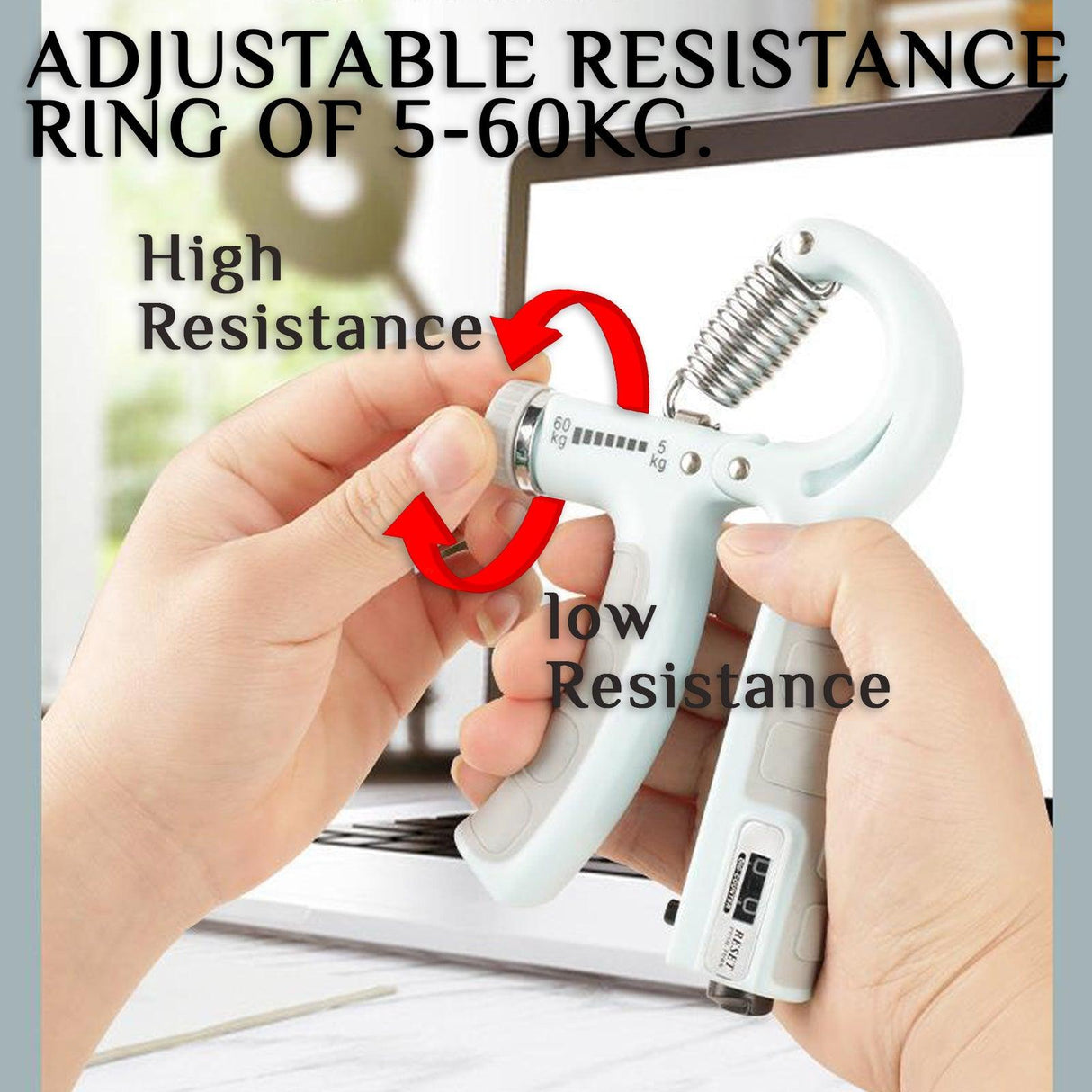 Hand grip Strengthener Counter