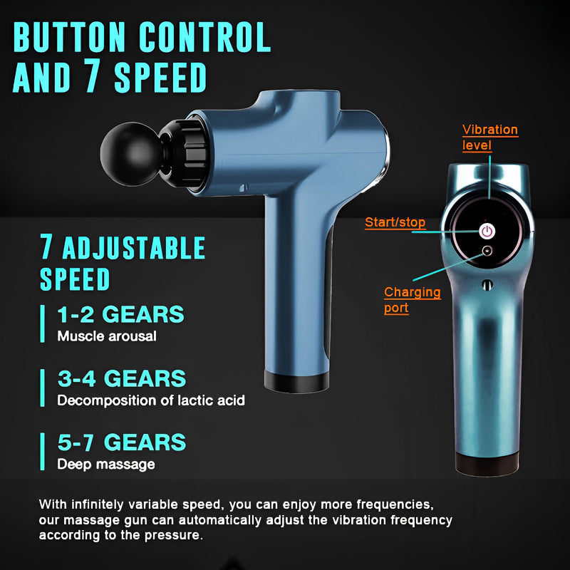 Button control massage gun - FK Sports