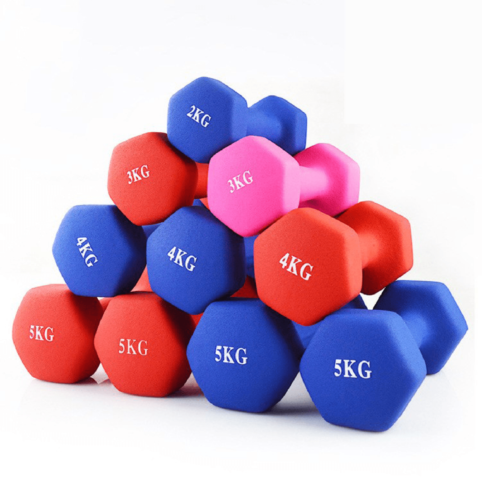 Shop Neoprene Plastic Dip Dumbbells Set Online FK Sports