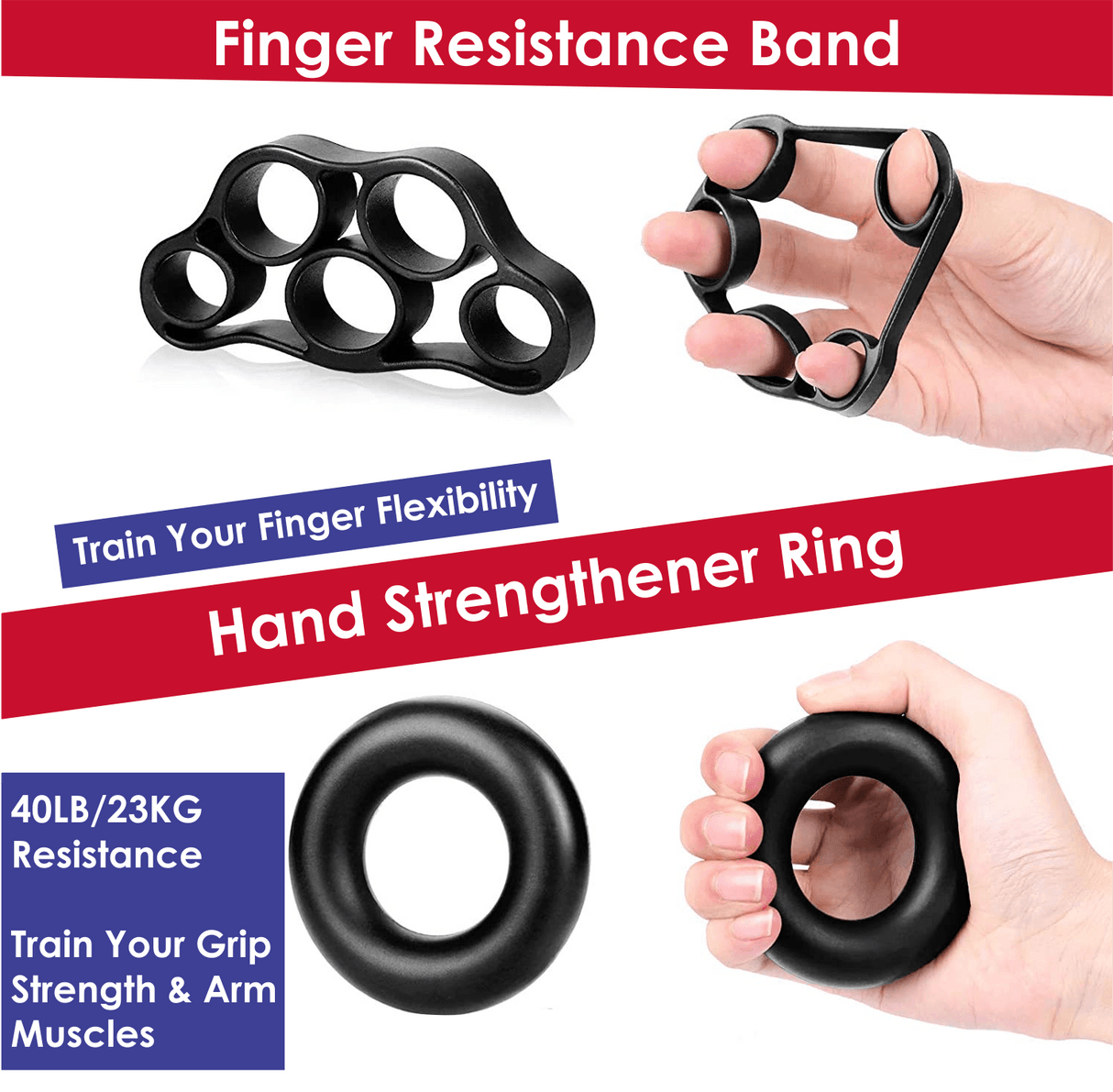 Hand Grip Strengthener set of 6Pcs - FK Sports