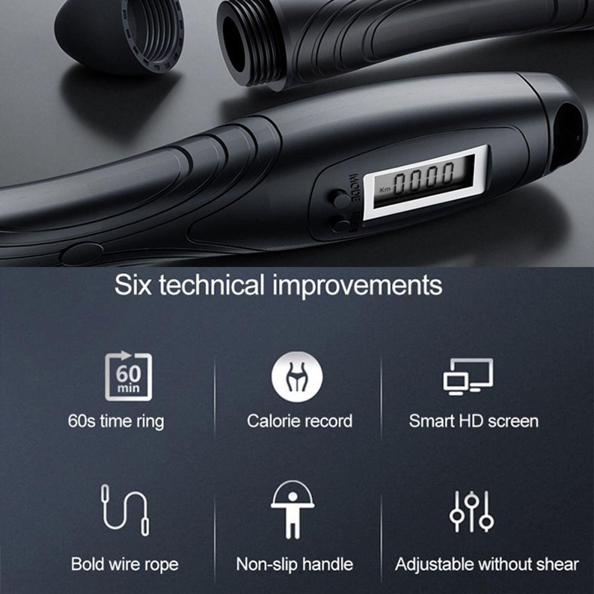 Digital LCD Jumping Skipping Rope - FK Sports