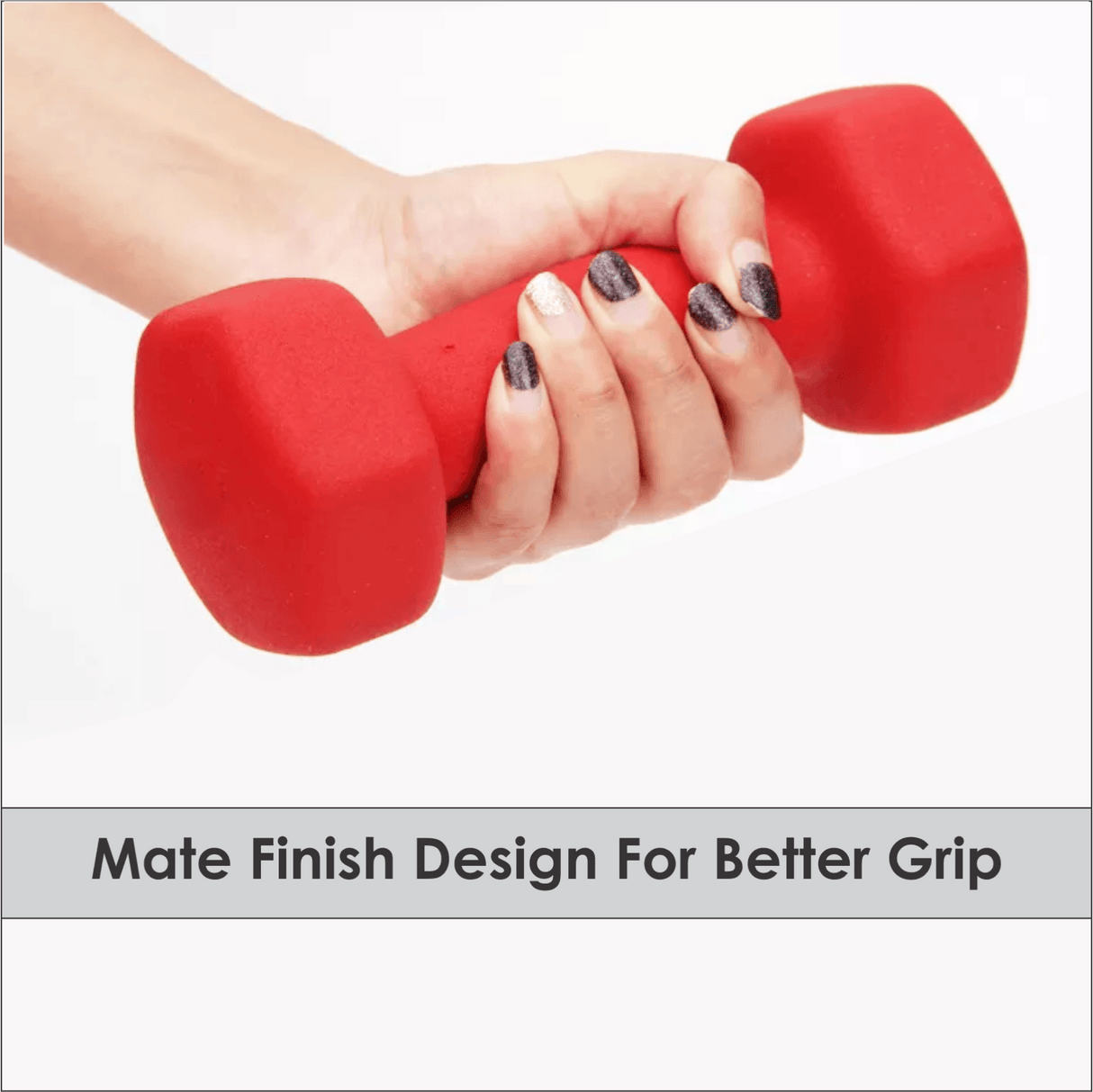 5KG Neoprene Plastic Dip Dumbbells Set