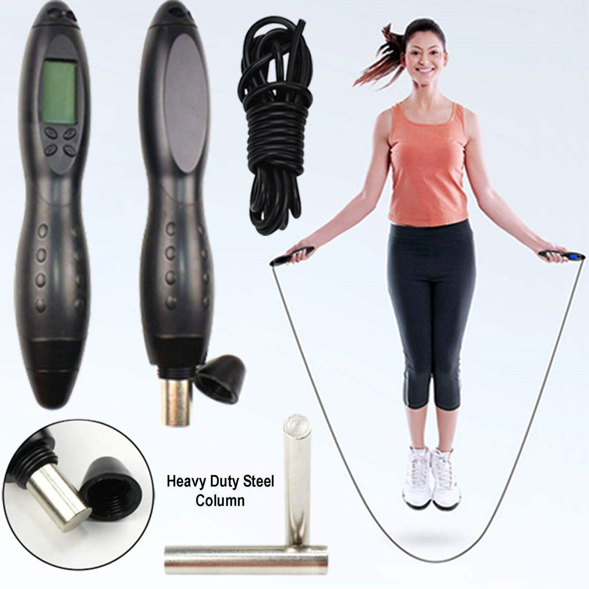 Digital LCD Jumping Skipping Rope - FK Sports