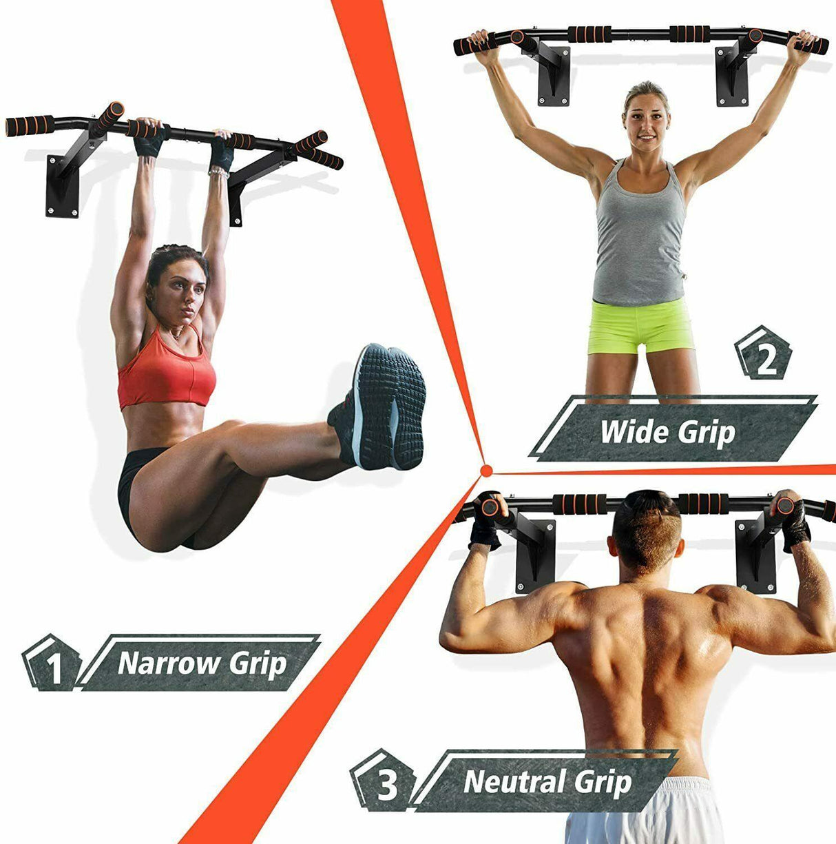 Wall Mounted Pull Chin Up Bar - FK Sports