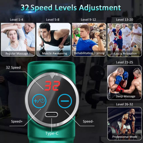 Massage Gun 32 speed levels adjustment